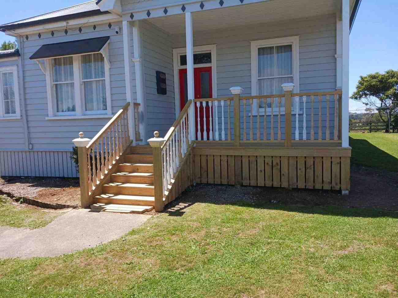 Renovated porch entrance